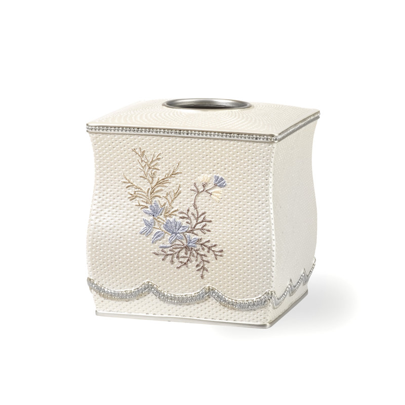 Wiegand Tissue Box Cover, Beige