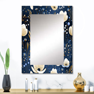 Motif floral Rondions Artistic Essence - miroir mural unique à motif floral