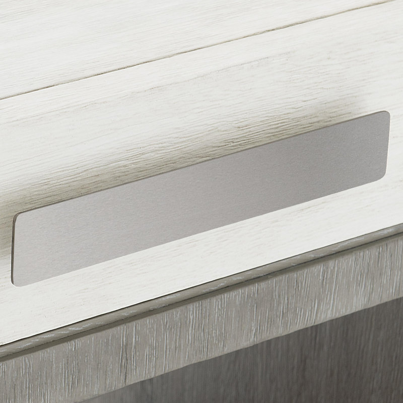 Foundations 1 - Drawer Solid Wood Nightstand, Light Shale