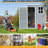 5X3ft Resin Outdoor Storage Shed Kit-Perfect To Store Patio Furniture-126590458