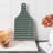 Ambesonne Geometric Tempered Glass Cutting Board Rhombuses Crossing Lines Charcoal Grey Eggshell