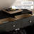 Black Solid wood Shoe Storage
