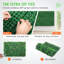 Panneau de buis artificiel UV 24 pièces panneaux de haie de buis artificiel mur de fond en gazon artificiel 24 po x 16 po 4 po, mur de gazon vert, haie artificielle pour la clôture d'intimité décorative, jardin intérieur et extérieur