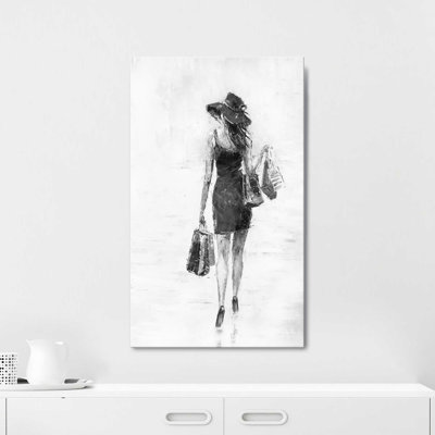 Reproduction sur toile, "Jour de magasinage II" par Jolanta Kowalik