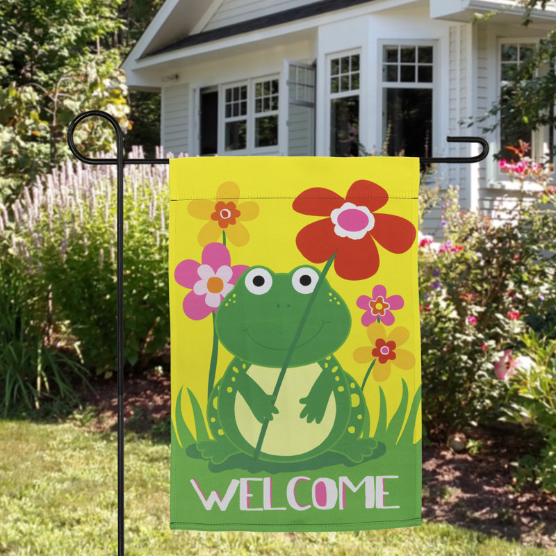 Drapeau de jardin en polyester double face H 18 po x l 12,5 po