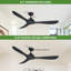 Garuda 56'' 3 - Blade Propeller Ceiling Fan with Remote Control without Lights-1865687036