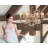 Crystal Bud 6 - Light Wrought Iron Dimmable Classic / Traditional Chandelier-60564562