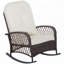 Chaise berçante d'extérieur en osier et rotin-939920479