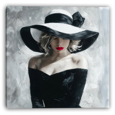 «Graceful Elegance Woman», art mural sur toile tendue