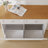 (Incomplete) 20 Gallons Manufactured Wood Manual Lift Cabinet Trash Can