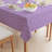 Rectangular Tablecloth, 100% Cotton, 52X104", Purple Vines-984180321