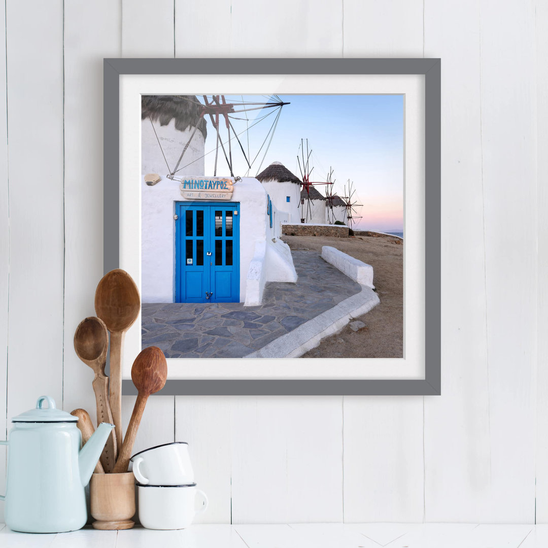 Gerahmtes Poster Mykonos Windmills