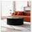 Round Coffee Table with Handcrafted Relief-876050617