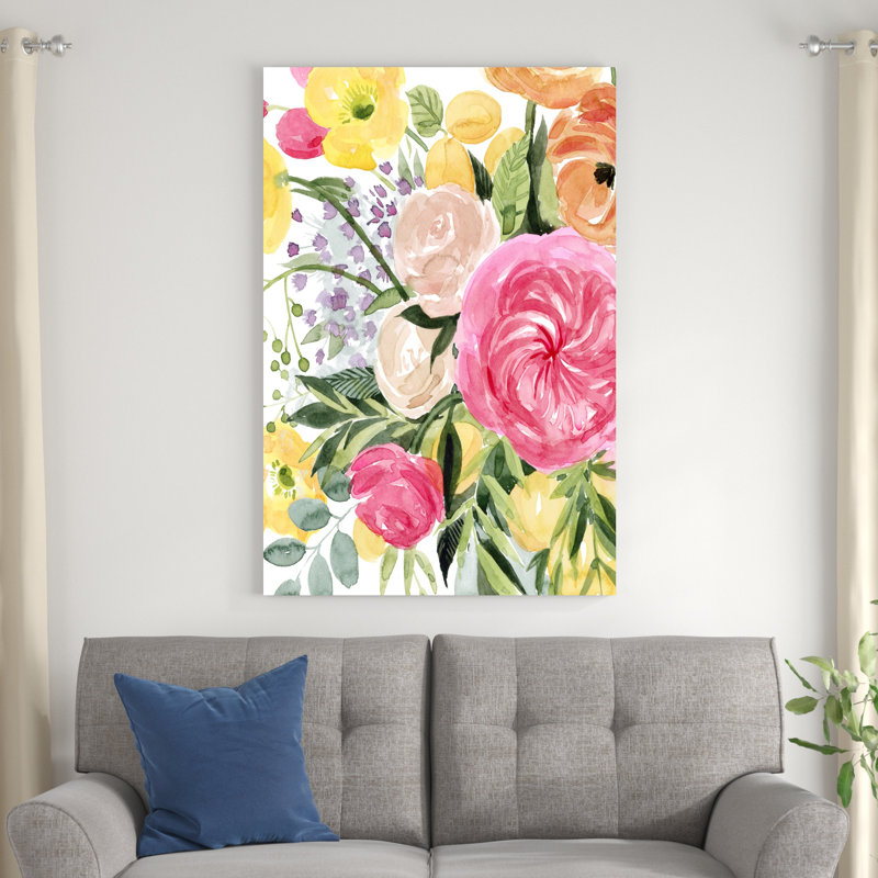 Blossoma Gathering I, H 12 po x l 8 po x P 1,25 po