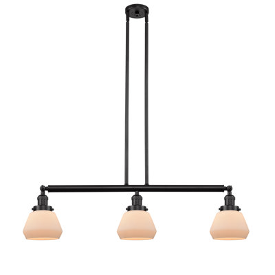 Luminaire suspendu linéaire à 3 lumières pour îlot de cuisine Leininger