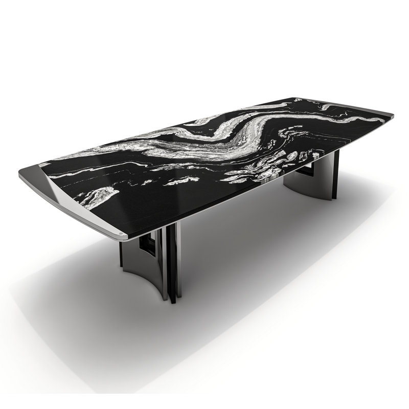 Dining Table, 29.5" H x 48" W x 108.3" D