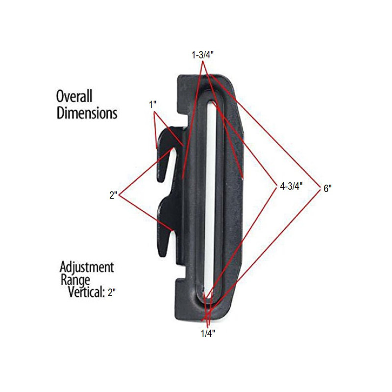 bedCLAW #35 Hook Plate Conversion Adapter Kit for Using a Bolt-On Frame with a Hook-On Headboard