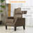 Massage Recliner Sofa With Heat Function, Remote Control, Brown