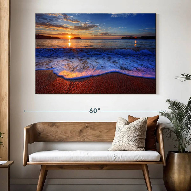 Gillard Sunset Waves, 34" H x 51" W