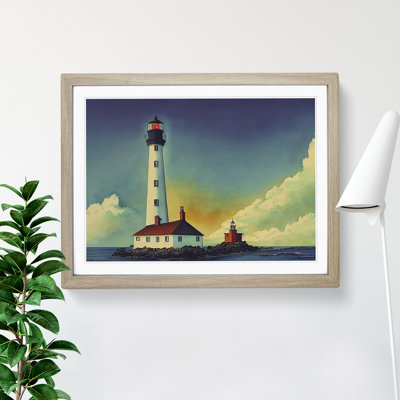Lighthouse Watercolour Vol.2 - Single Picture Frame Print