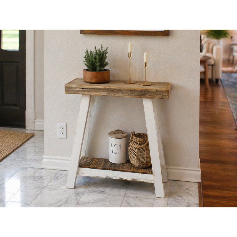 A-Frame 30x10x30 Console Table, 30" H x 30" W x 10" D