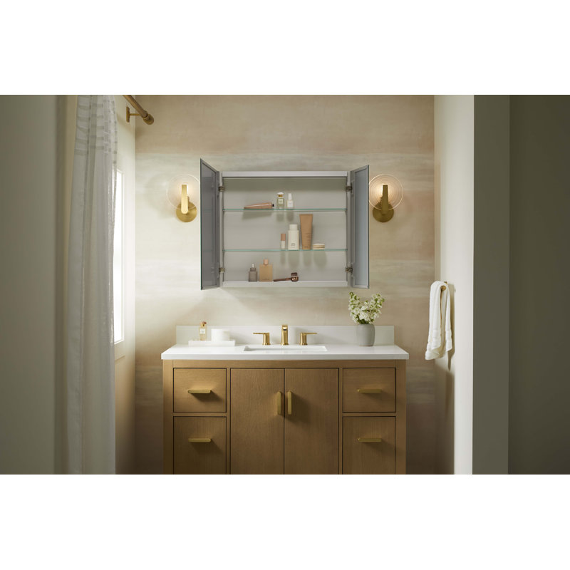 Embark Slim Rectangular Two-Door Medicine Cabinet, 26" H x 30" W x 4" D