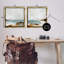 «Abstract Beach Cove Landscape Cliff», ensemble de 2 toiles flottantes encadrées par Victoria Barnes-1262750897-1262750899