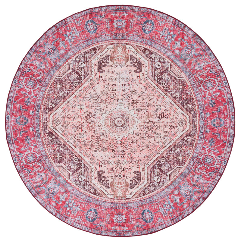 Tucson Performance Machine Washable Oriental Rug, Round 6'
