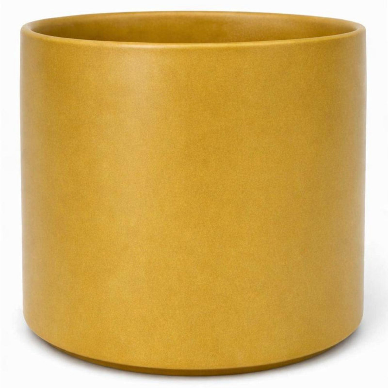Ochre Round Pot