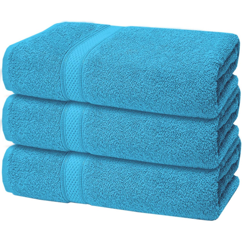 Nayelly Turkish Cotton Bath Towel, Aqua