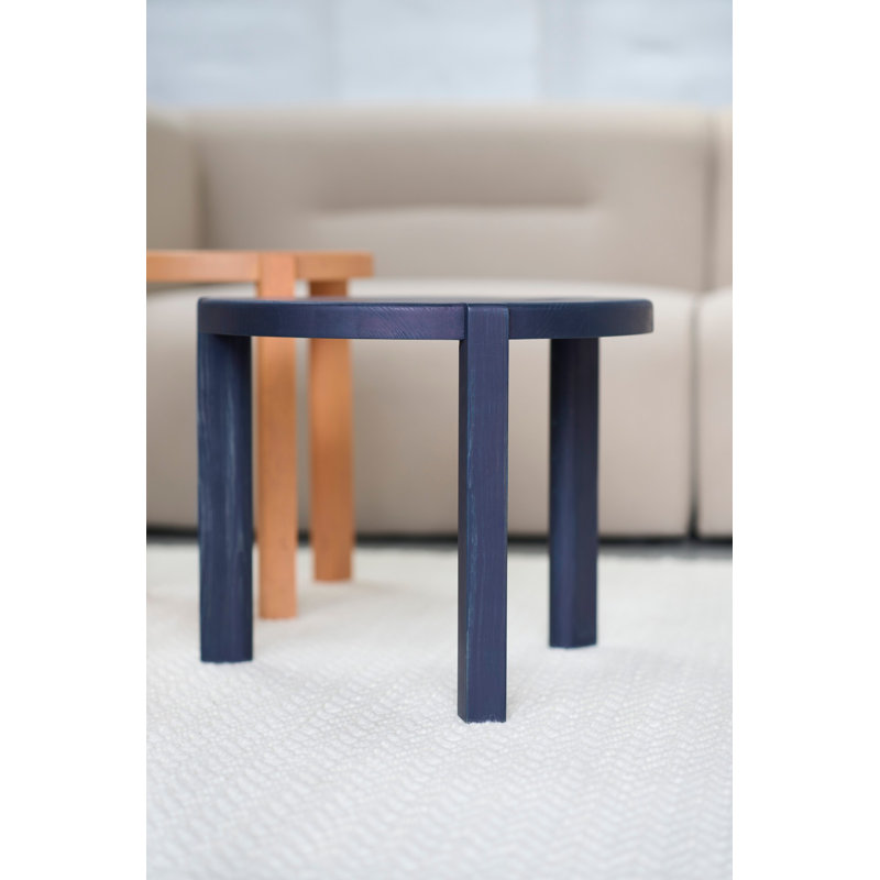 Ragnesminde Solid Wood Coffee Table, Midnight Blue