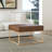Homepop Large Square Metal Ottoman - Faux Leather-100484815-100484816