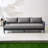 Outdoor Aluminum Sofa With Olefin Cushions