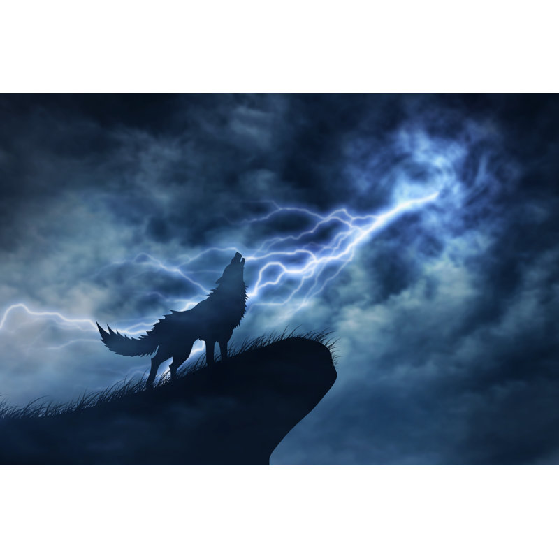 Wolf by Releon8211 - Wrapped Canvas Print, 20cm H x 30cm W