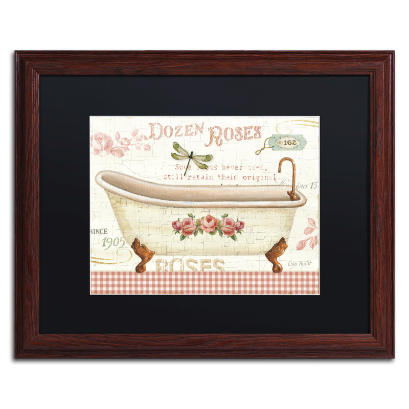 « rose jardin iv no border » par lisa audit, impression encadrée sur toile, H 16 po x l 20 po x P 0,5 po