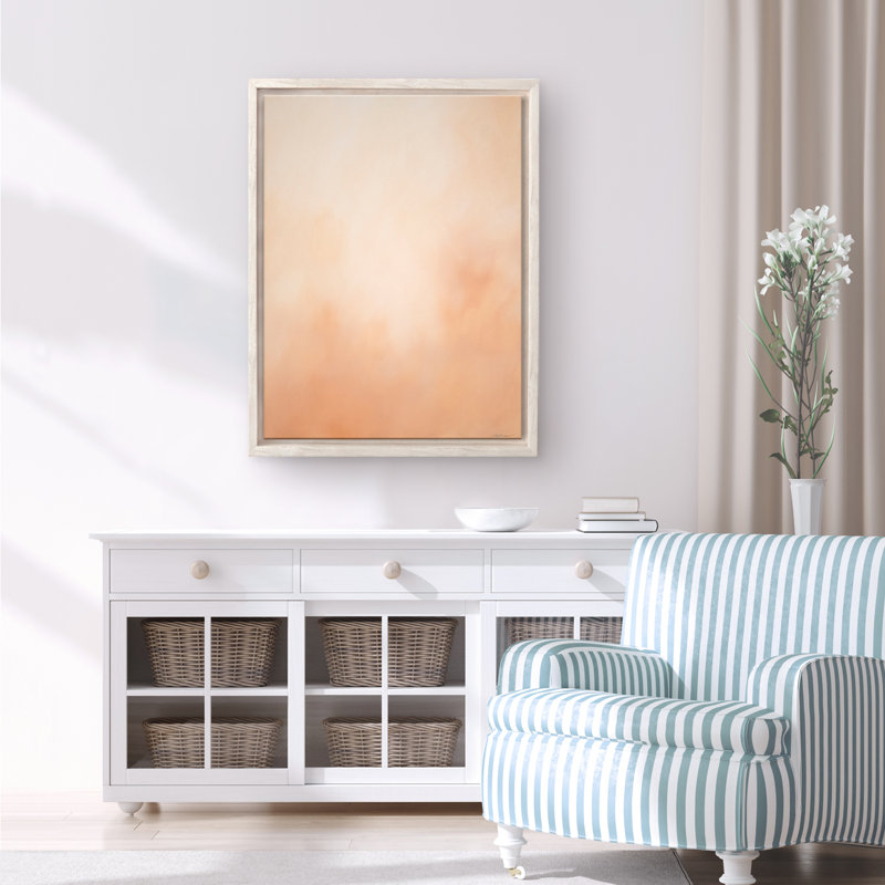 Abstract Underwater Clouds XIX by  - Floater Frame Print on Canvas, 40" H x 30" W x 2.5" D