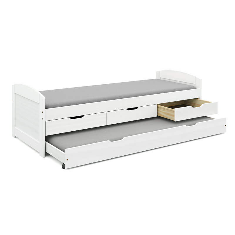 Debraann Daybed,Daybed with Trundle, White