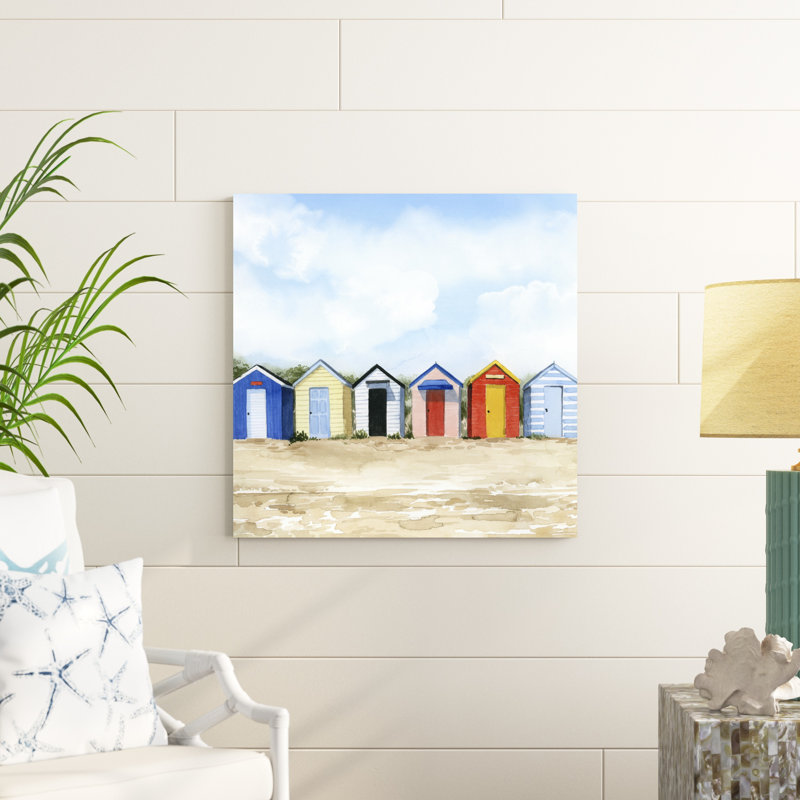 Beach Huts I, H 30 po x l 30 po