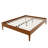 15 Inch High Queen Size Solid Dry Bamboo Wood Platform Bed Frame, With Wood Slat Metal Support, Modern & Minimalist Style, No Box Spring Needed, Easy Assembly, Brown-1205552175-1205552174