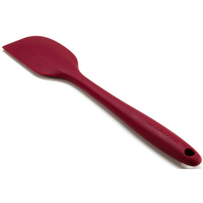Ovente Premium Silicone Spatula with Heat Resistant Protection and Stainless Steel Core, Dishwasher Safe Non-Stick Utensils with Seamless Design Perfect for Baking Cooking & Mixing, Red SP1001R