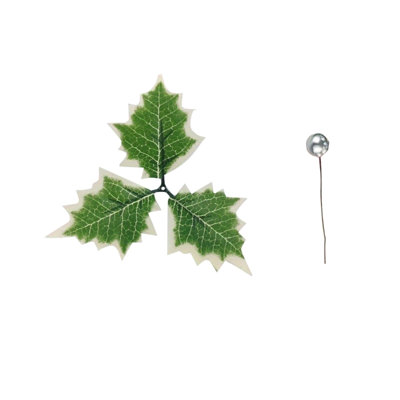 Festive Christmas Holly Leaf