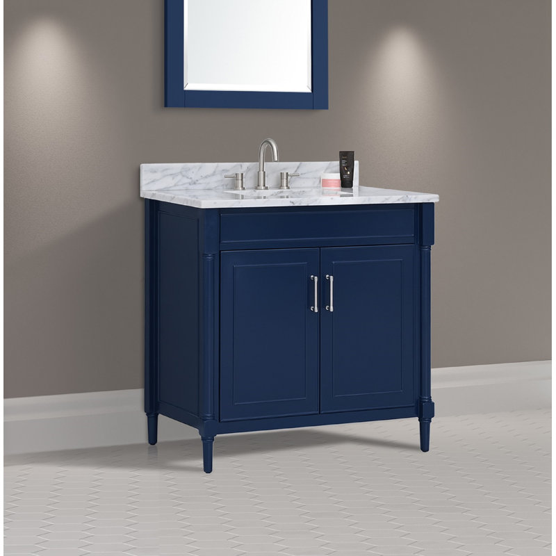 Bristol 37'' W Single Vanity, Navy Blue