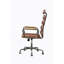 Chaise de bureau en cuir rétro Vintage Whiskey-1966107718
