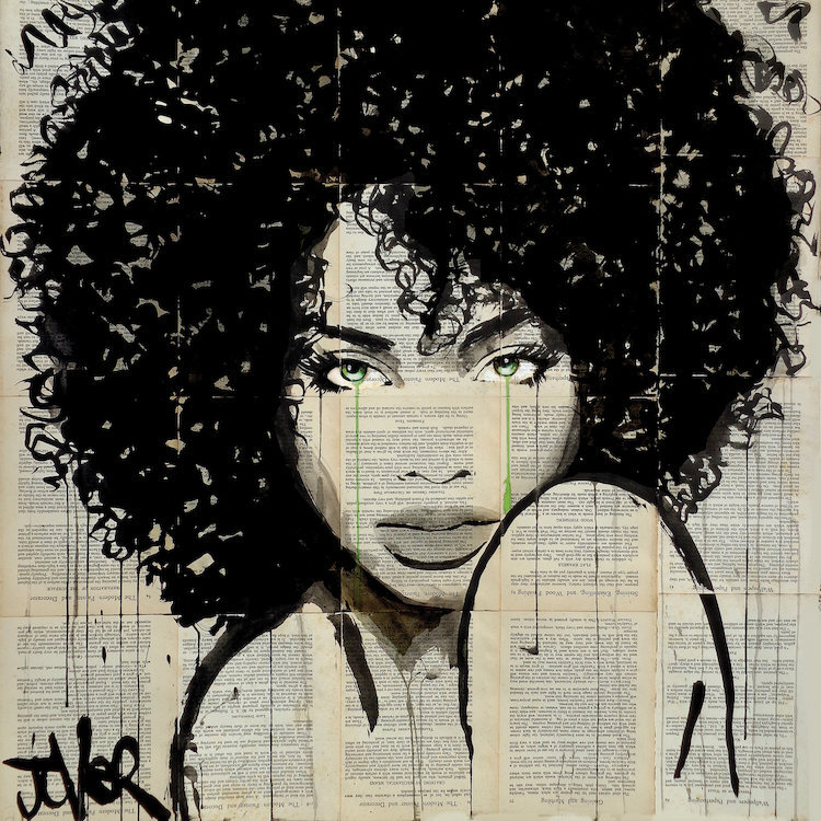 Loui Jover - Wrapped Canvas Print, 45.72 cm H x 45.72 cm W x 3.175 cm D