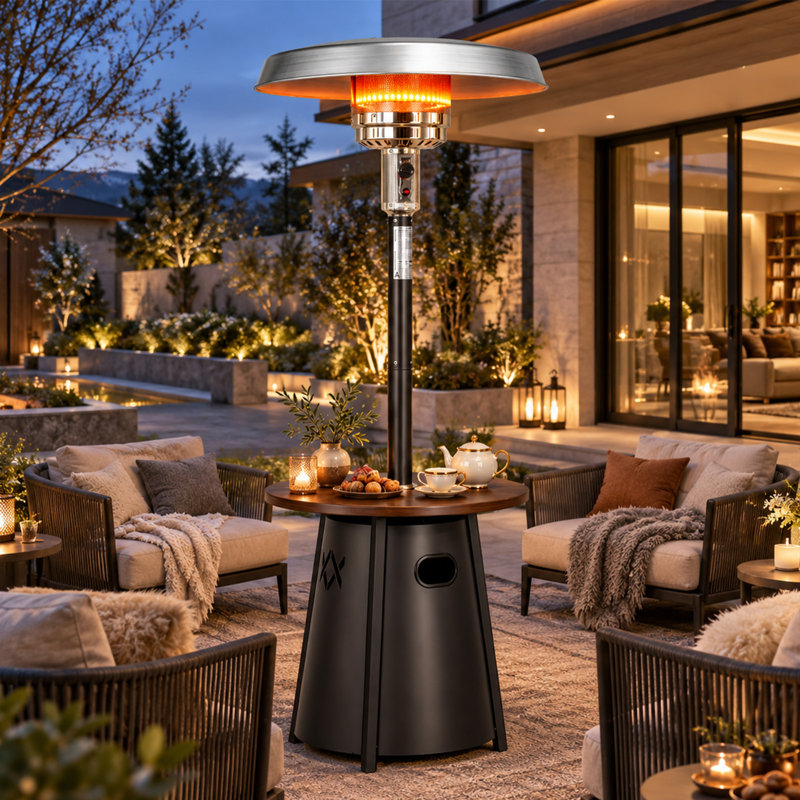 Chauffe-terrasse autoportant au propane 50000 BTU