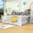 Wooden Daybed with Built-In Study Desk and Storage Drawers-99780037-99780039
