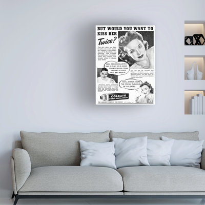 «Inconnu», publicité sur toile par Colgate World War 2, 1942