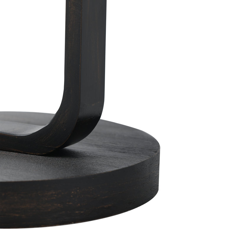 Table de bout Farmhouse Minimalist, Espresso Wood