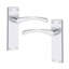  1 Pair Victorian Scroll Astrid Door Handles Latch in Gold Polished Brass - 150mm x 40mm Backplate