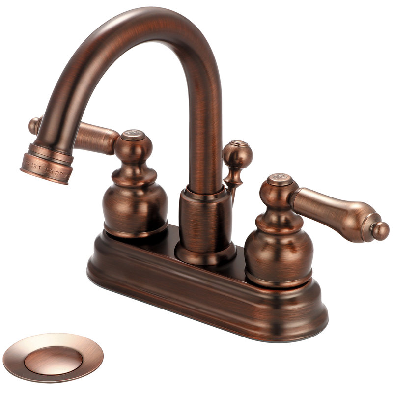 Robinet de salle de bain central à Brentwood, Bronze huilé